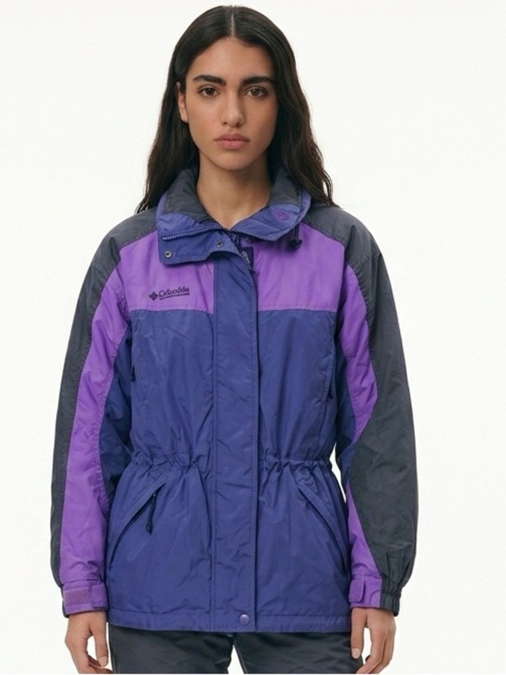 COLUMBIA | Vintage 90s Retro Parka Ski Snow Jacket Purple Blue Women’s Size L